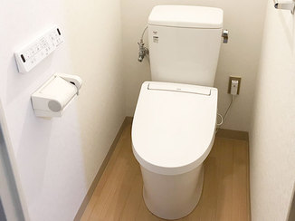 トイレリフォーム 空間が明るくなった清潔感あるトイレ